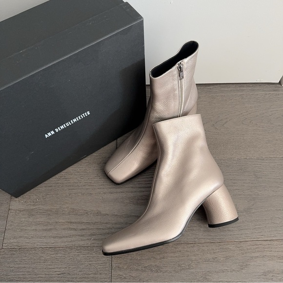 Ann Demeulemeester Shoes - Ann Demeulemeester Metallic Ankle Boots